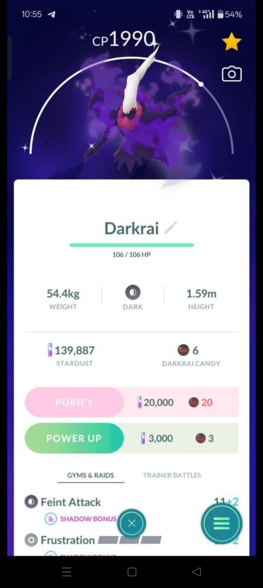 Pokémon GO Darkrai (Shadow)