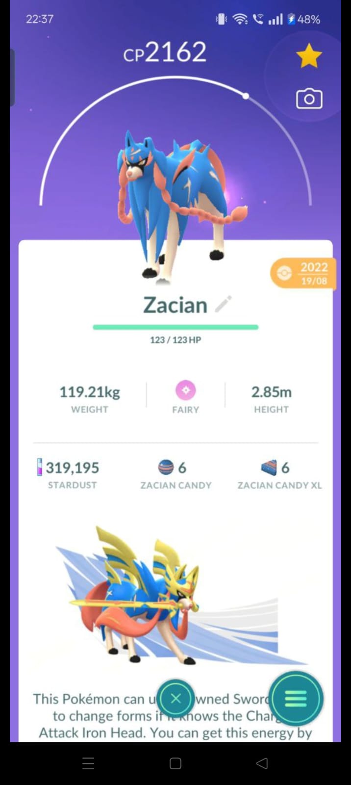 Pokémon GO Zacian